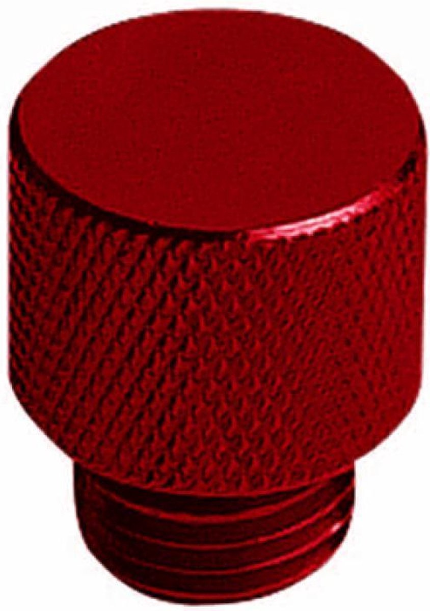 Transmissie oliedop rood M14x1.50 voor MBK 50 Booster scooter 1989-2019