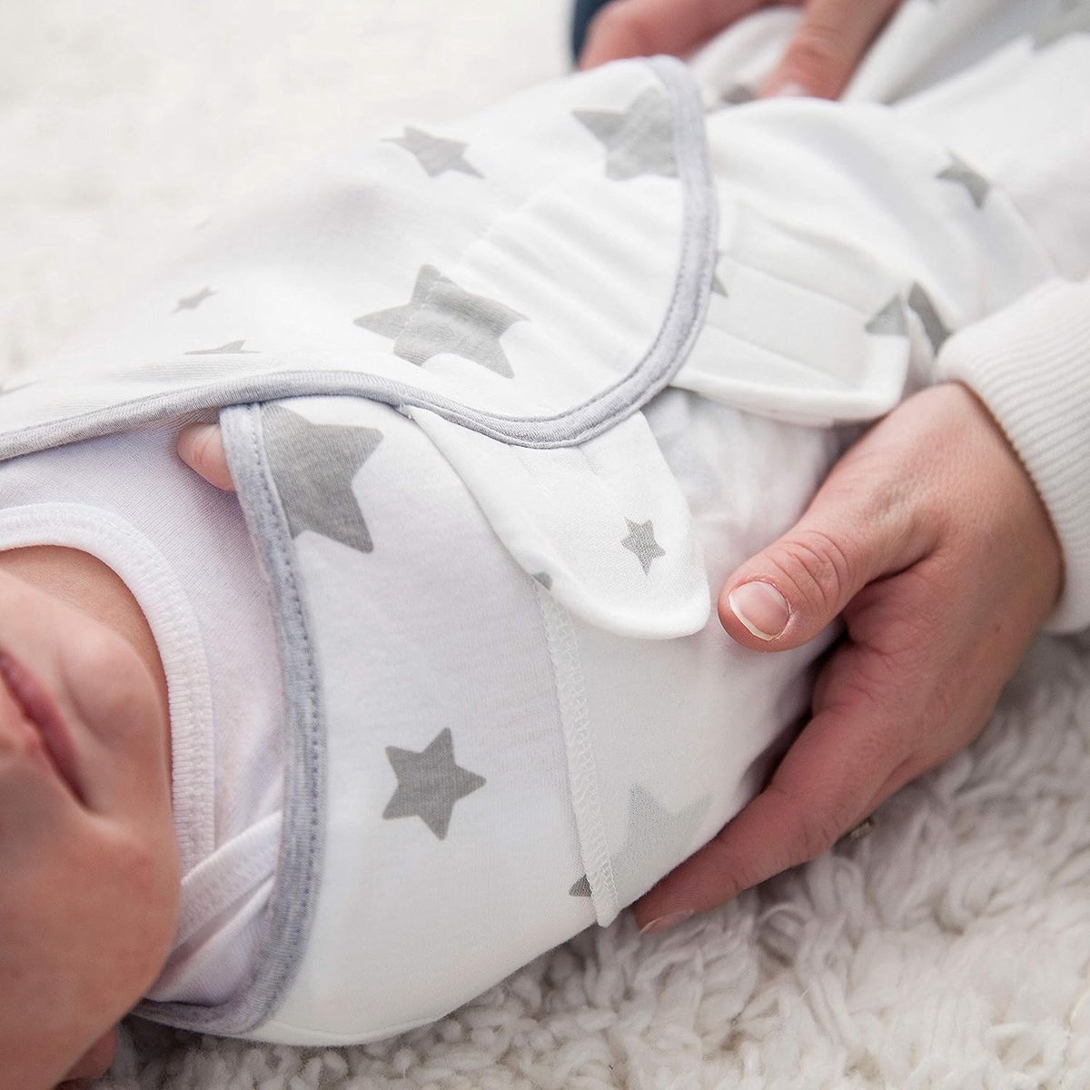 Pucksack Baby 0-3 maanden Babydeken Pucktuch Baby Voor pasgeborenen van 0-3 maanden Inbakerdeken 100% biologisch katoen