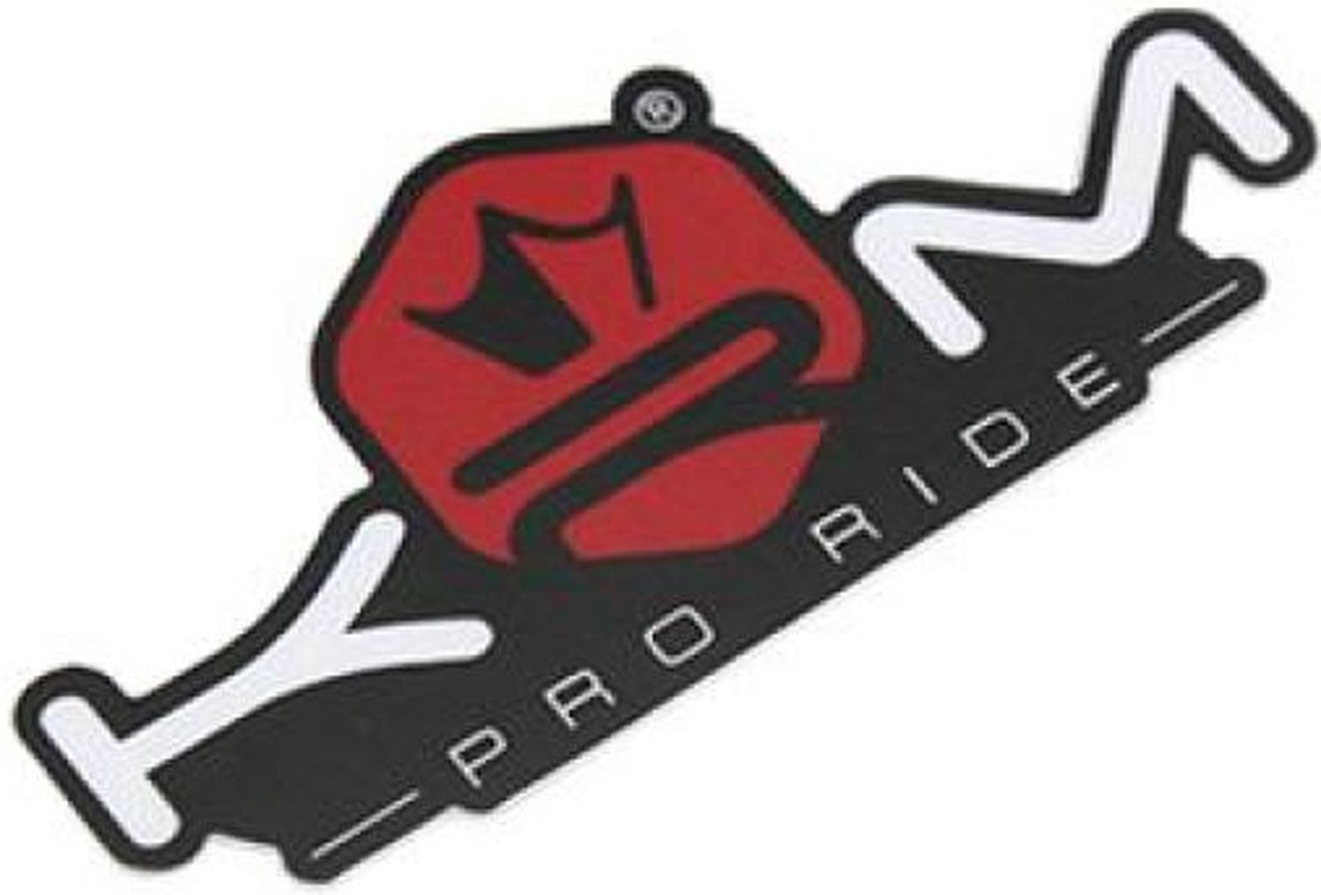 KRM-sticker voor auto KRM Pro Ride rood en zwart 80x36 mm nieuw
