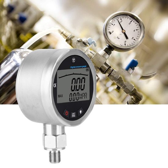 Wildkamp Manometer Rvs Digitale Hydraulische Manometer 10000PSI 400BAR 0-40Mpa - Rvs - G1/4 ...