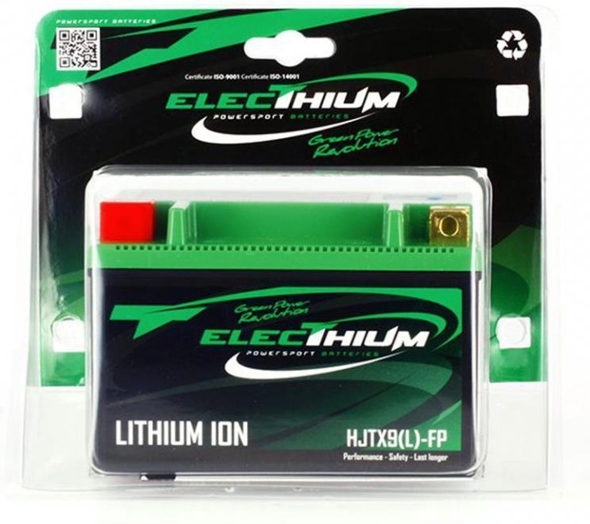 Lithium-elektrolymbatterij voor Kymco 200 Agility City i-scooter 2014 tot 2016 hjtx9(l)-fp / ytx9-bs / ytr9-bs / 12,8 V 3 Ah nieuw