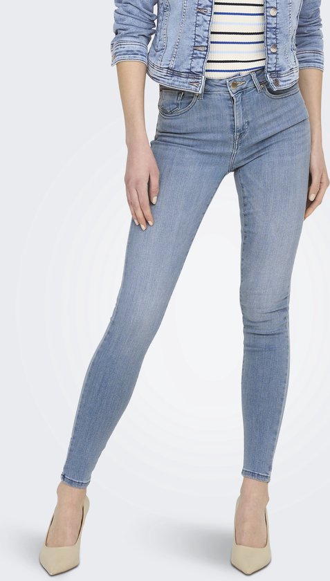 Only Jeans Onlpower Mid Push Up Sk Dnm Azg944 15228584 Special Bright Blue Demin Taille Femme - W25