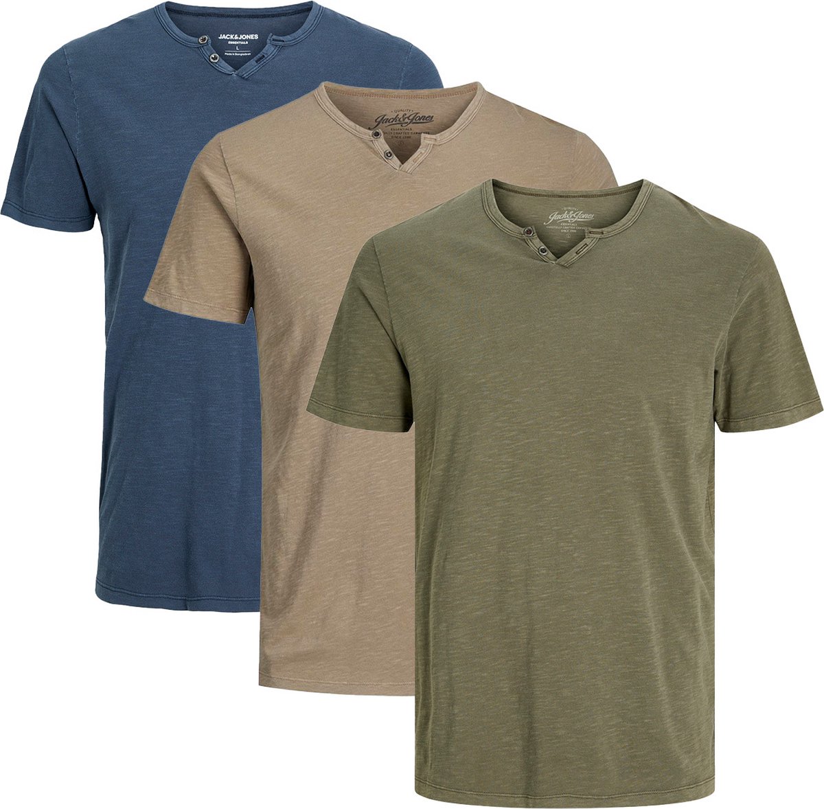 Jack & Jones Heren t-shirt 3 pack Split