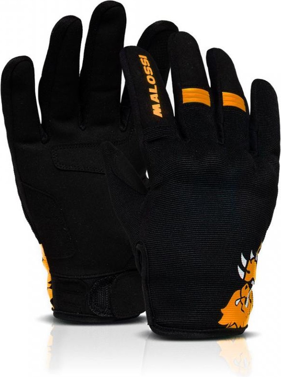 Gant moto route été Malossi M-Gloves Orange pour homme / femme Taille M Neuf