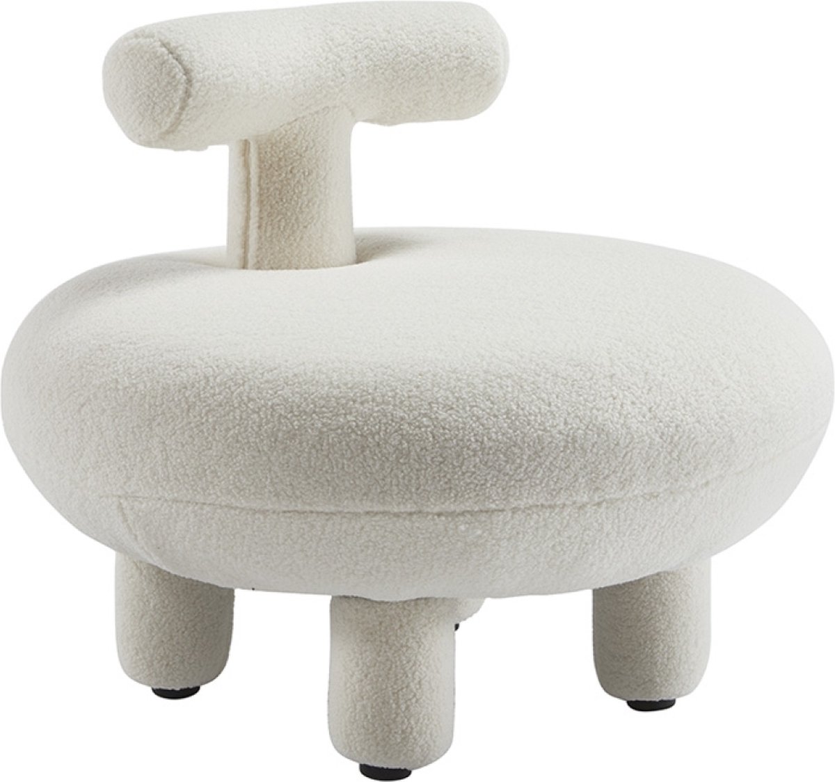 Orlando Teddystof Loungestoel - Wit