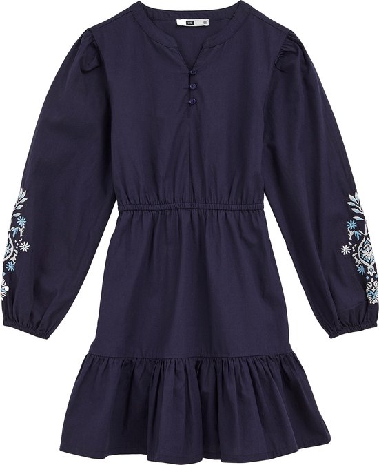 WE Fashion Meisjes jurk met borduurdetails