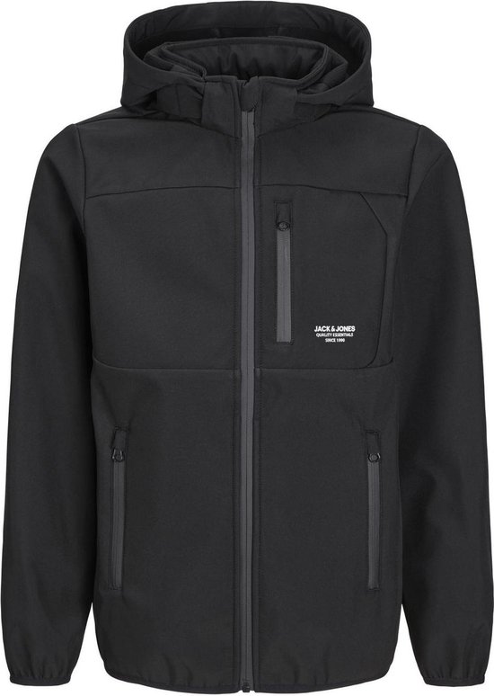 JACK&JONES JUNIOR JJTHEO SOFTSHELL JACKET NOOS JNR Jongens Jas - Black