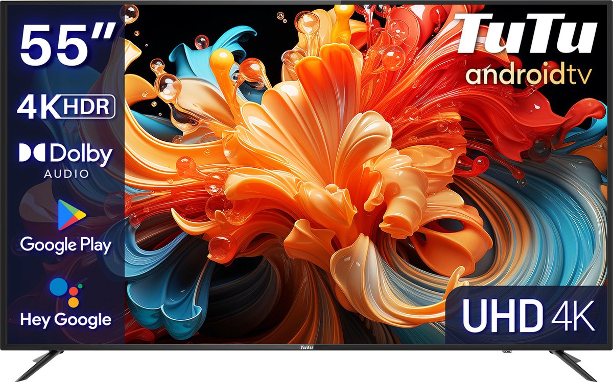 TUTU TUS55UD1A 55 Inch 4K UHD Google TV - TUTU - €295,00