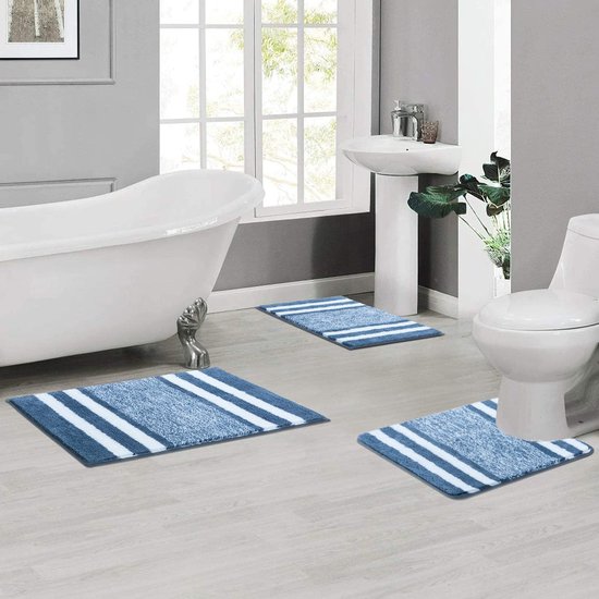 U-vormige Toiletmat - Ultra Zachte Badmat - 50x60 cm - Antislip