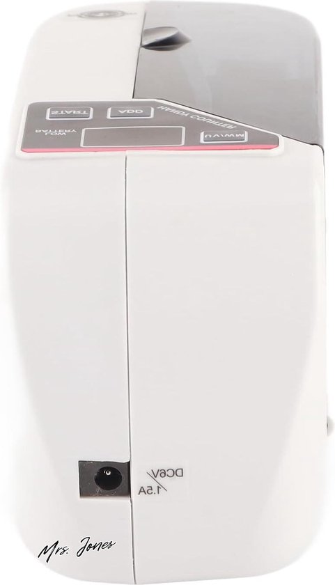 Madame Jones Machine à compter l'argent Compteur d'argent Compteur de devises Portable Mini Klein Machine à compter l'argent résistante à l'usure 110V-240V Prise UE.