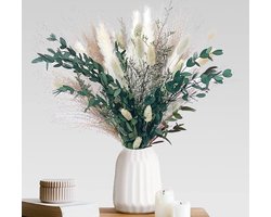 Gedroogd Pampasgras - Natuurlijke Decoratie - Ideaal voor Boho Interieur - 65 stuks - Naturel