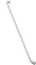 Badkamer-toilet handgreep 100 cm staal wit
