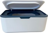 Billendoekjes Houder - Wit/Blauw - Billendoekjesdoos - Tissuedoos - Tissuebox - Billendoekjesbox