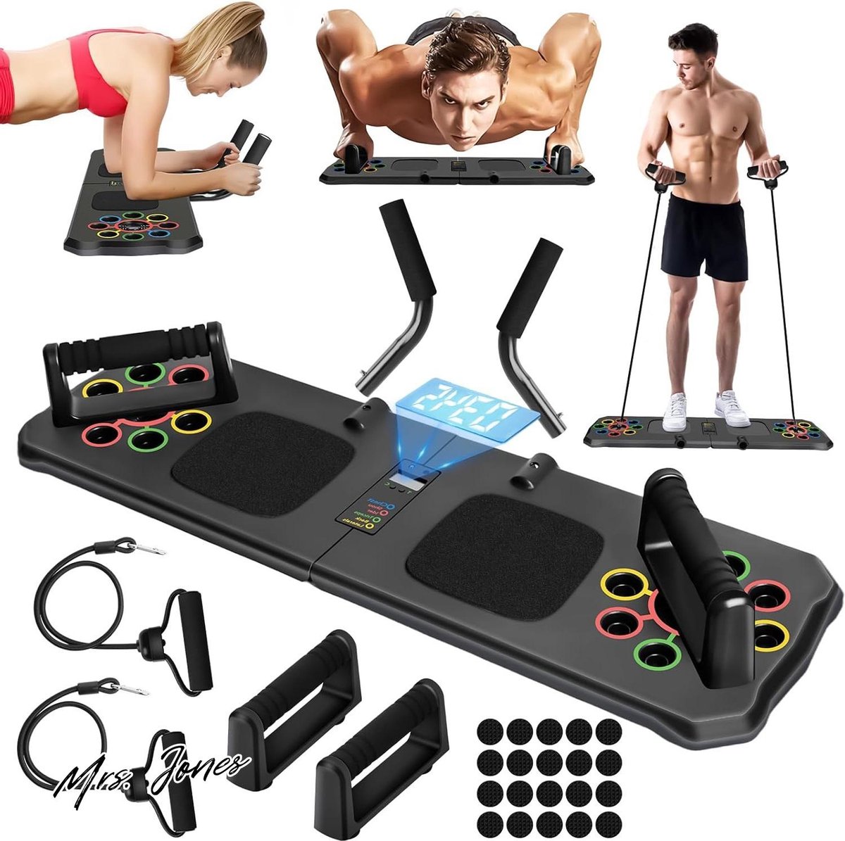 Mrs. Jones Thuis Workout Apparatuur Pushup Stands - Push Up Board Oefeningen .
