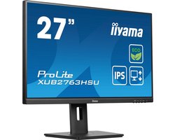iiyama ProLite XUB2763HSU-B1 - 27 Inch - IPS - Full HD - USB-Hub - energie label B - Verstelbaar