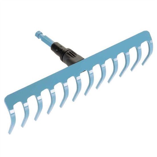 Gardena Combisystem hark 14 tanden 36 cm werkbreedte roestvrij staal geschikt voor alle stelen