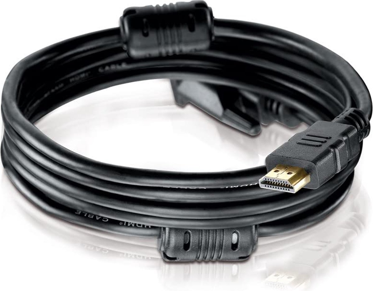 Anschlusskabel, HDMI St./DVI-D 18+1 St., FULL HD, mit Ferrit, 2,0m schwarz