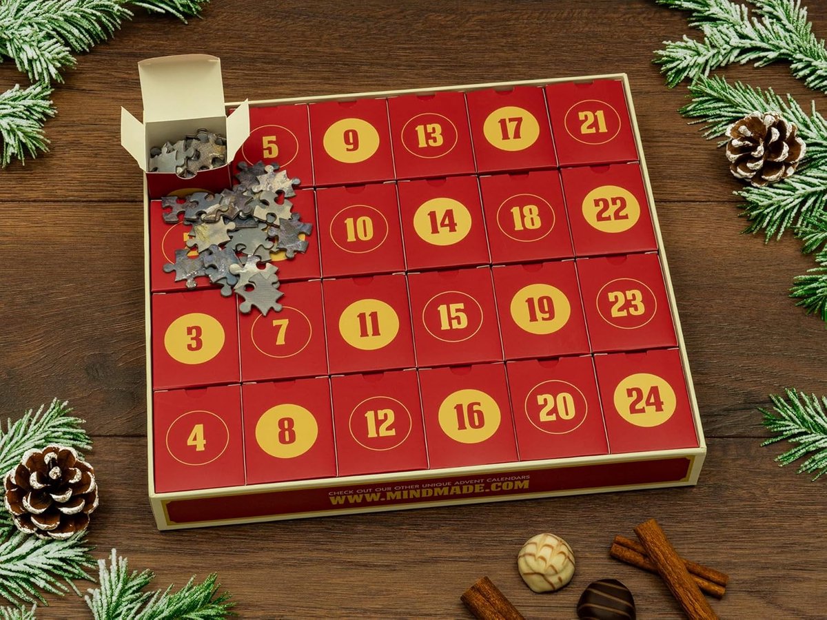 Puzzel Adventskalender 2025, 24 delen, 1008 stukjes, aftellen tot Kerstmis, kerstcadeaus voor volwassenen en kinderen, huisdecoratie