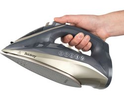 Beldray BEL01609VDE Titanium 2 In 1 Draadloos Stoomstrijkijzer - Te Gebruiken Met Of Zonder Snoer, 360° LED Oplaadstation, Keramische Zoolplaat, 2600 W
