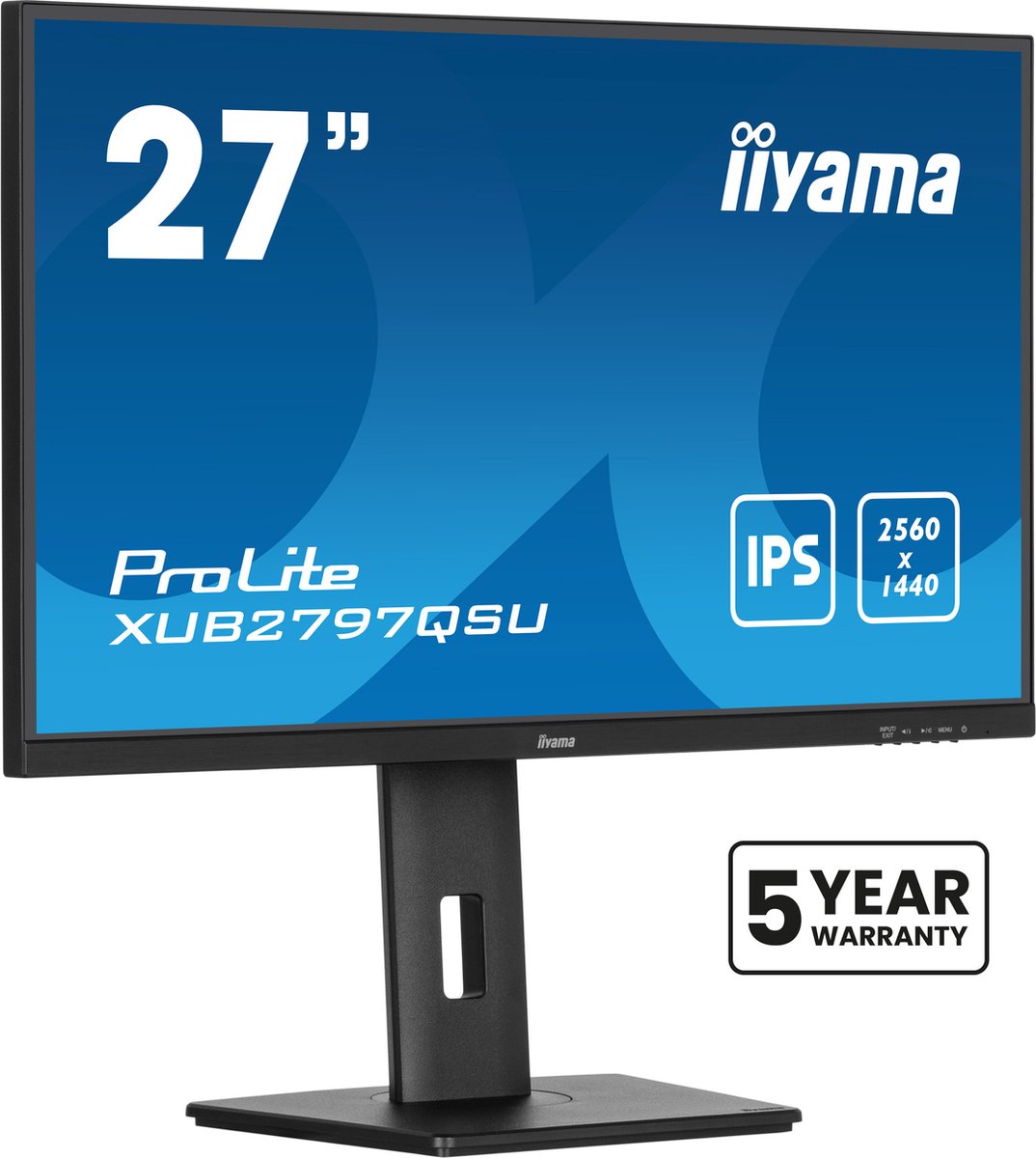iiyama ProLite XUB2797QSU-B2 ledmonitor 100 Hz, HDMI, DisplayPort, USB, Adaptive Sync