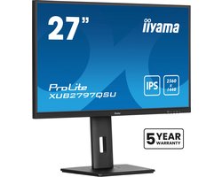 iiyama ProLite XUB2797QSU-B2 - 27 inch - QHD - IPS - USB-Hub (2x) - Verstelbaar
