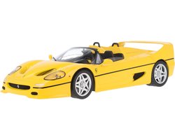 Het 1:18 Diecast model van de Ferrari F50 Cabrio van 1995 in Yellow. De fabrikant van het schaalmodel is KK Models.This model is alleen online verkrijgbaar.