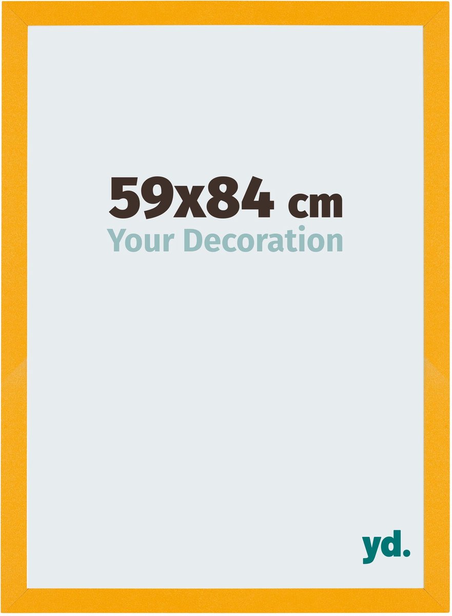Your Decoration - Fotolijst 59x84 cm - MDF - Geel - Mura