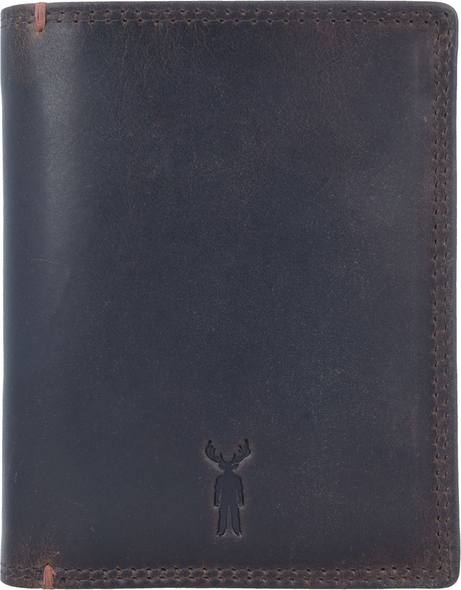 Jack Kinsky Colombo 206 Leren Portemonnee 9,5 cm - Jongens - Staand formaat - mokka