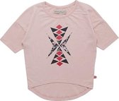 Minymo - meisjes T-shirt - korte mouwen - roze - Maat 110