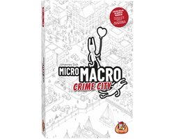 White Goblin Games - MicroMacro: Crime City - Coƶperatiefspel - 1 tot 4 spelers - Samenwerken - los nu 16 misdaden op - Vanaf 10 jaar