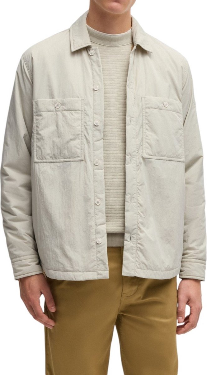 BOSS ORANGE Locky Overshirts Heren - Beige - Maat XL