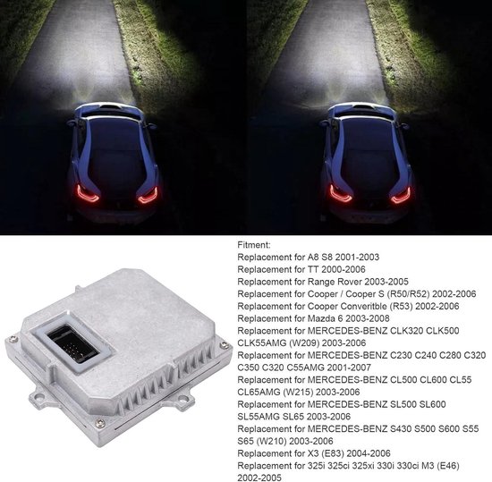Xenon Koplamp Ballast Duurzaam Snel opstarten Aluminium legering 63127176068 Voor Automotive-vervanging - Kwaliteit en Betrouwbaarheid — afbeelding 2