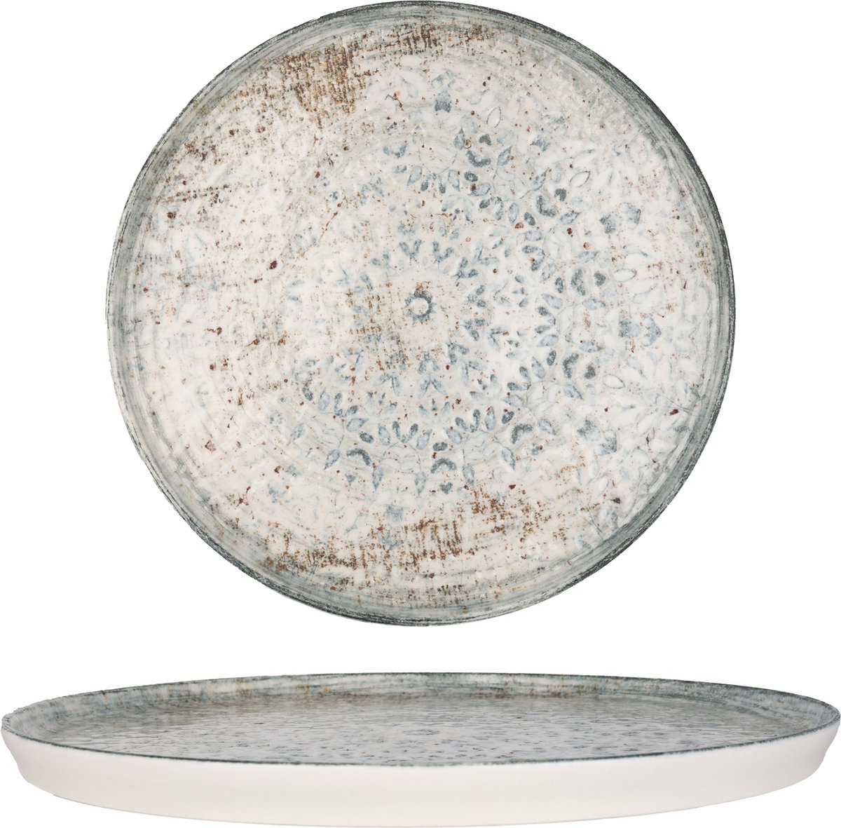 Rinart Dinerbord - Fade - Porselein - 28 cm - set van 6