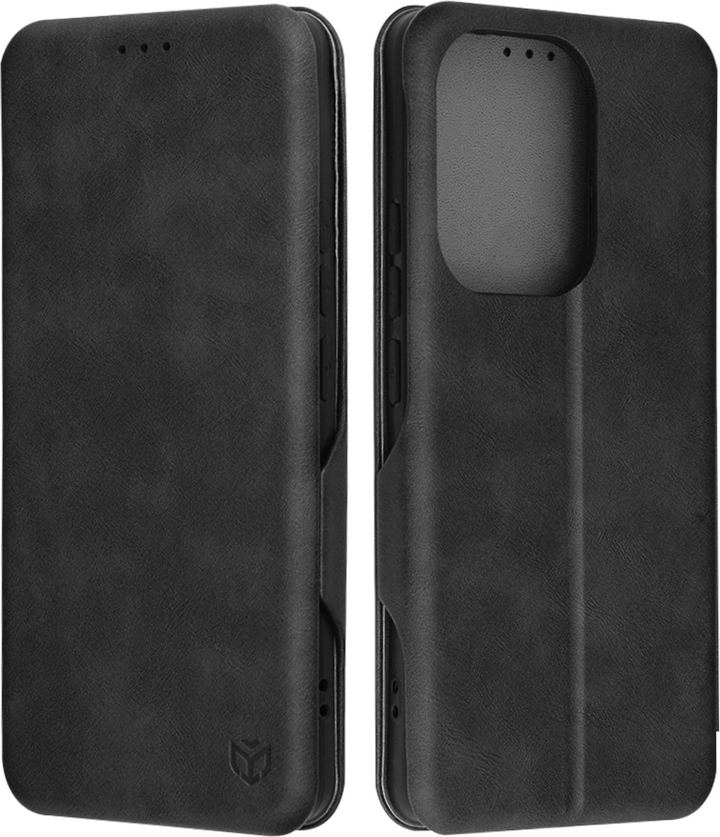 Techsuit Safe+ Book Wallet Case hoesje voor Xiaomi Poco F6 - Zwart