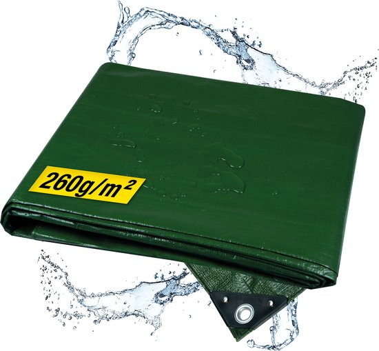 vidaXL Dekzeil 180 g/m² 6x6 m HDPE grijs, tarp, zeil, afdekzeil, grondzeil, kampeerzeil, beschermzeil, tarpen, grondzeilen, zeilen, kampeerzeilen