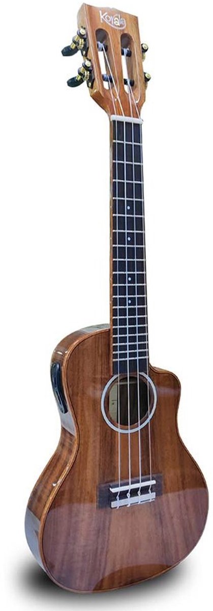 Korala UKCT-1030-CE All Solid Series Concert ukulele Semi Akoestisch