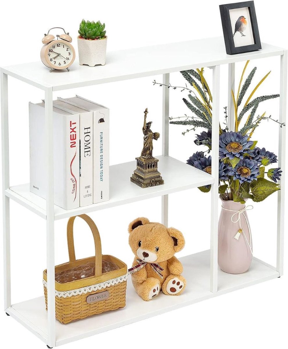 ApexArte® Wandtafel - Dressoir Kasten - Haltafel - Wit - Industrieel