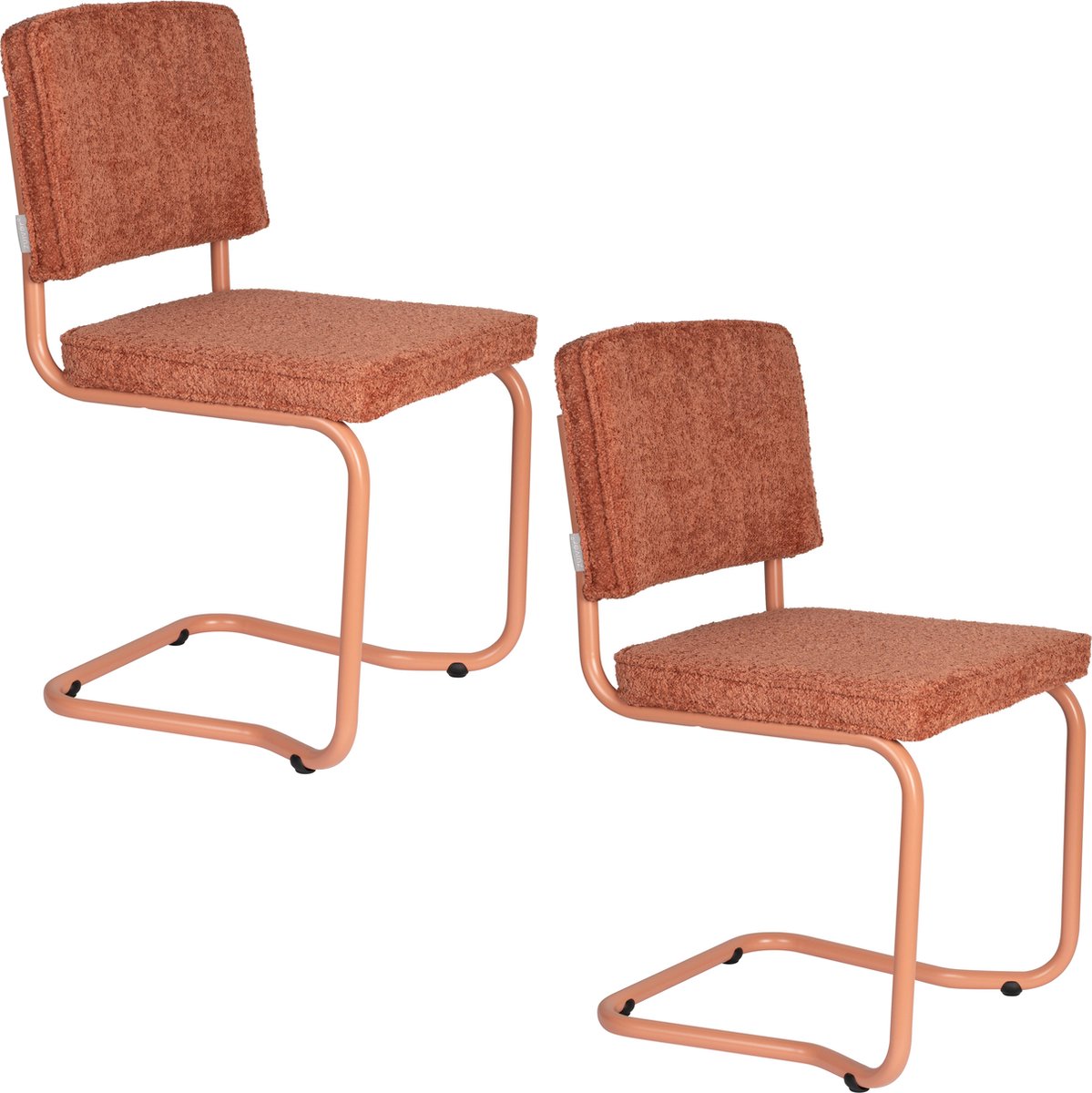 Ridge Kink Soft Eetkamerstoelen Terra - Set van 2