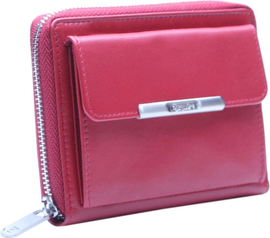 Esquire Cuir Porte-monnaie Helena RFID Wallet Red Rouge