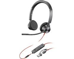 HP Poly Blackwire C3325-M – On-ear headset – Kabel – Stereo – Zwart – Ruisonderdrukking (microfoon) – Volumeregeling