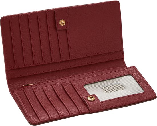 Fossil Huntington Portemonnee Leer 11 cm braun Fossil Huntington Portemonnee Leer 11 cm braun