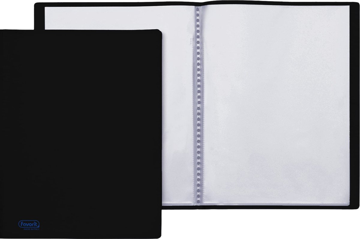 Favorit 100460248, Polypropyleen (PP), Zwart, 20 vel, 220 mm, 300 mm