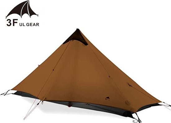 3F UL GEAR® Lanshan 1-persoons Tent - Ultra Lichtgewicht - 3 seizoenen trekking tent - Waterdicht - Kampeertent - Kamperen - Dubbeldaks trekkerstent - Hiking & Wandelen