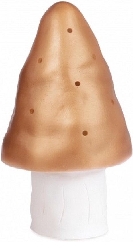 Egmont Toys Heico Lamp paddenstoel - Koper - LED - Nachtlamp - Kinderkamer - Babykamer