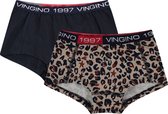 Vingino - Hipster Libbie 2-Pack bruin/blauw - Maat: 116