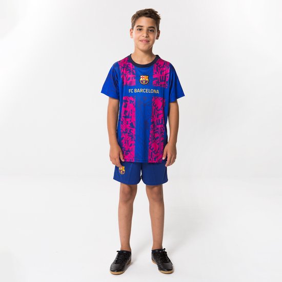 Collectief ras Omgaan met FC Barcelona derde tenue 21/22 - Barcelona shirt en broekje - Voetbaltenue  kinderen -... | bol.com