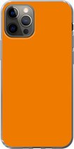Geschikt voor iPhone 13 Pro hoesje - Oranje - Seizoenen - Herfst - Kleur - Siliconen Telefoonhoesje