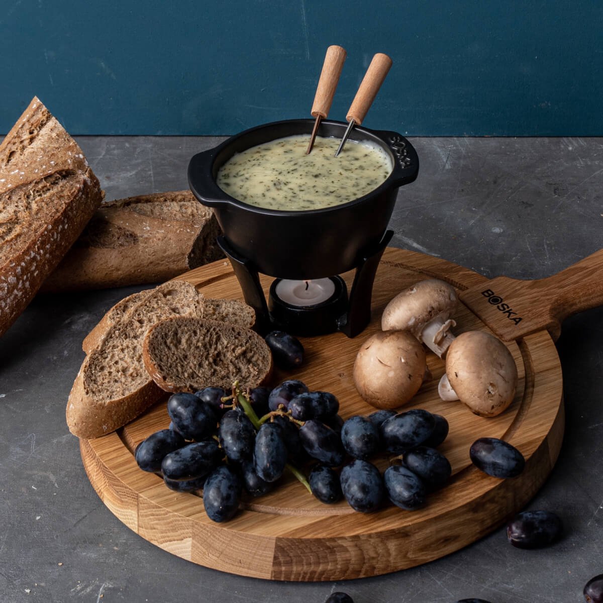 Boska Fondueset Party Mini - Fonduepan - Voor kaasfondue & saus - Zwart - 300 ml – foto 5