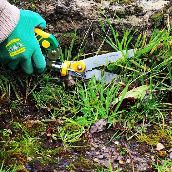 Accu-heggenschaar en grasschaar compatibel met Makita 18V accu, 2-in-1 elektrische struiktrimmer met 2 verwisselbare messen, handheggenschaar voor het snoeien van struiken en gras (grijs