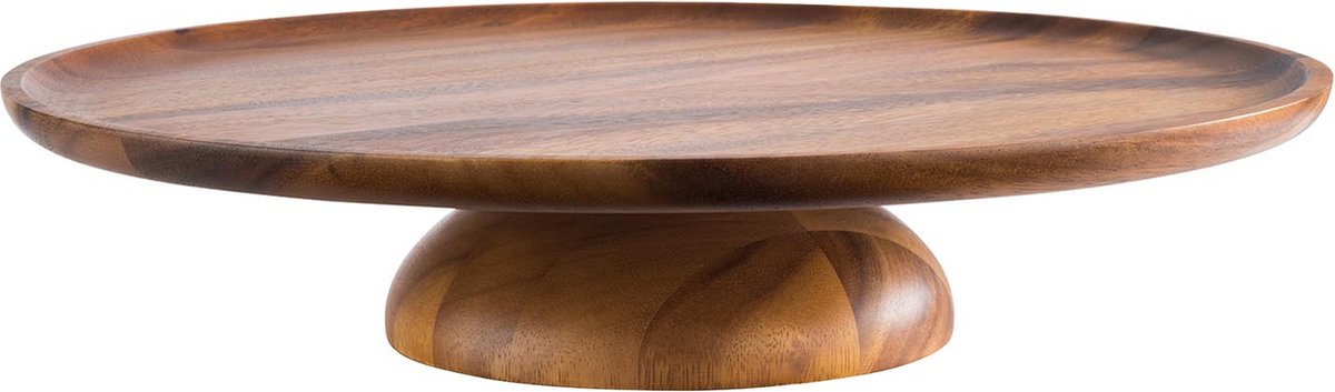 APS-Germany® Taartplateau - Acaciahout, geolied - diameter: 38,5 cm - hoogte: 8 cm
